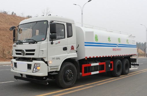 工程灑水車(chē)圖片_工程灑水車(chē)視頻大全_東風(fēng)御龍后雙橋20噸工程灑水車(chē)