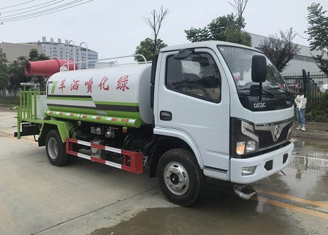 5方灑水車參數_國六東風福瑞卡5方綠化灑水車