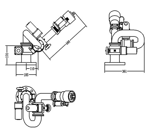 灑水車(chē)電動(dòng)高壓電子水炮外形結(jié)構(gòu) 灑水車(chē)電動(dòng)高壓電子水炮外形結(jié)構(gòu)